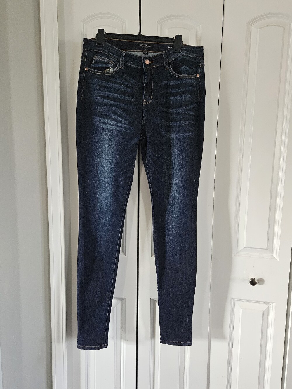 Judy Blue Dark Indigo High Rise Skinny Jeans Denim 15/32 EUC